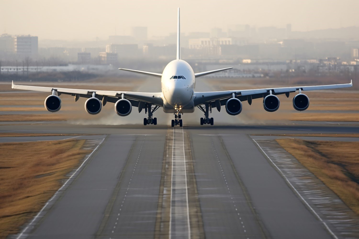 Commercial Airbus Charter Airline front view Photography 258