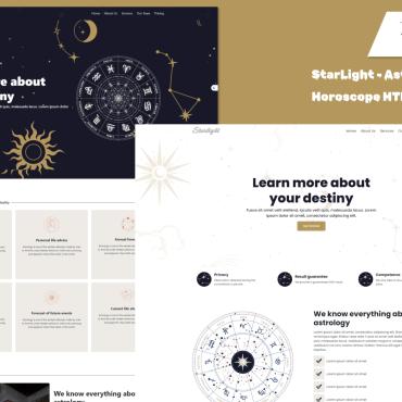 Astrologist Celestial Landing Page Templates 414453