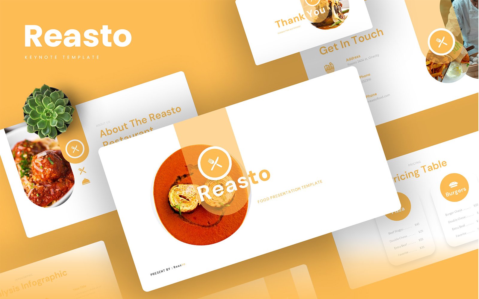 Reasto – Food Keynote Template