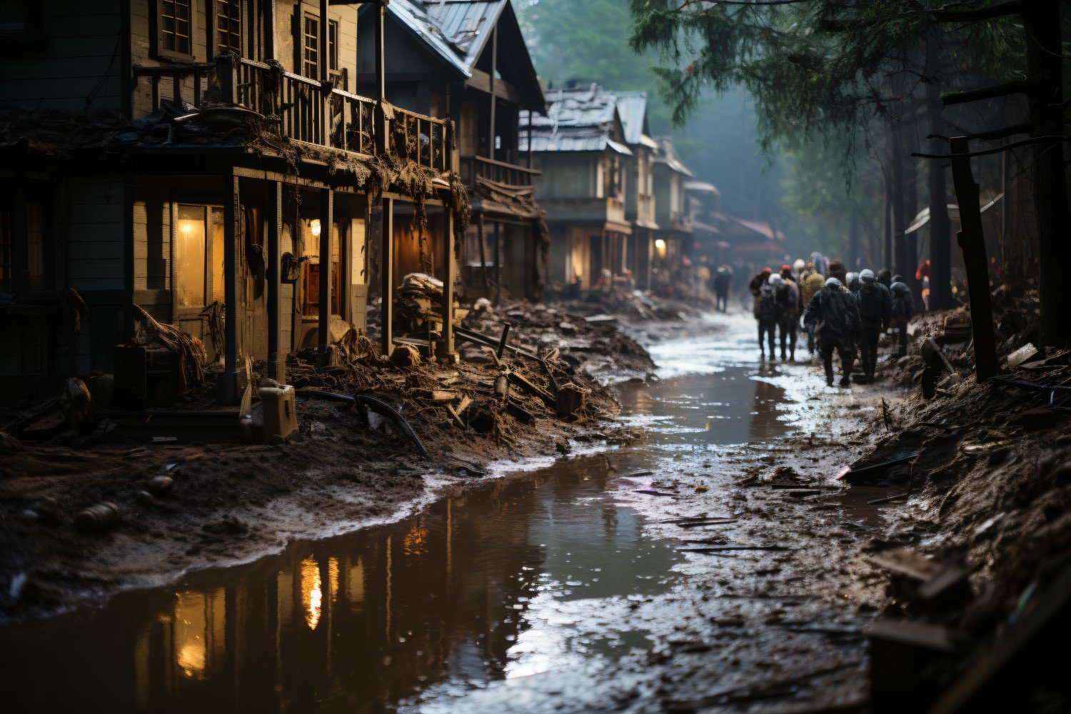 Extreme Weather Conditions Flood, Some Houses Destroyed 2