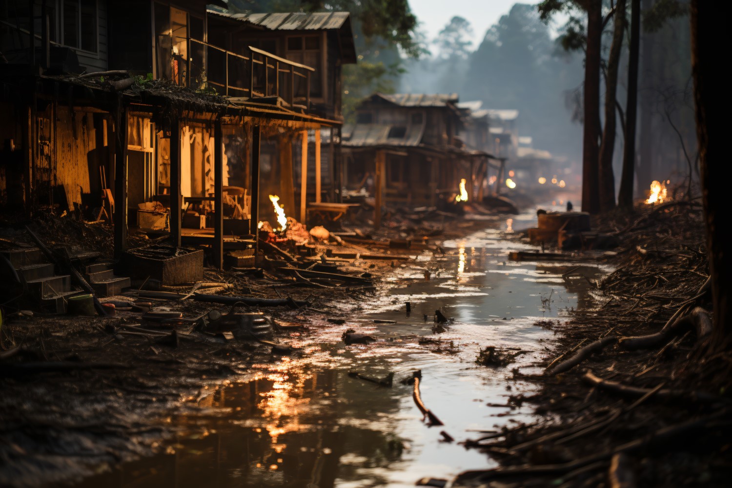 Extreme Weather Conditions Flood, Some Houses Destroyed 7