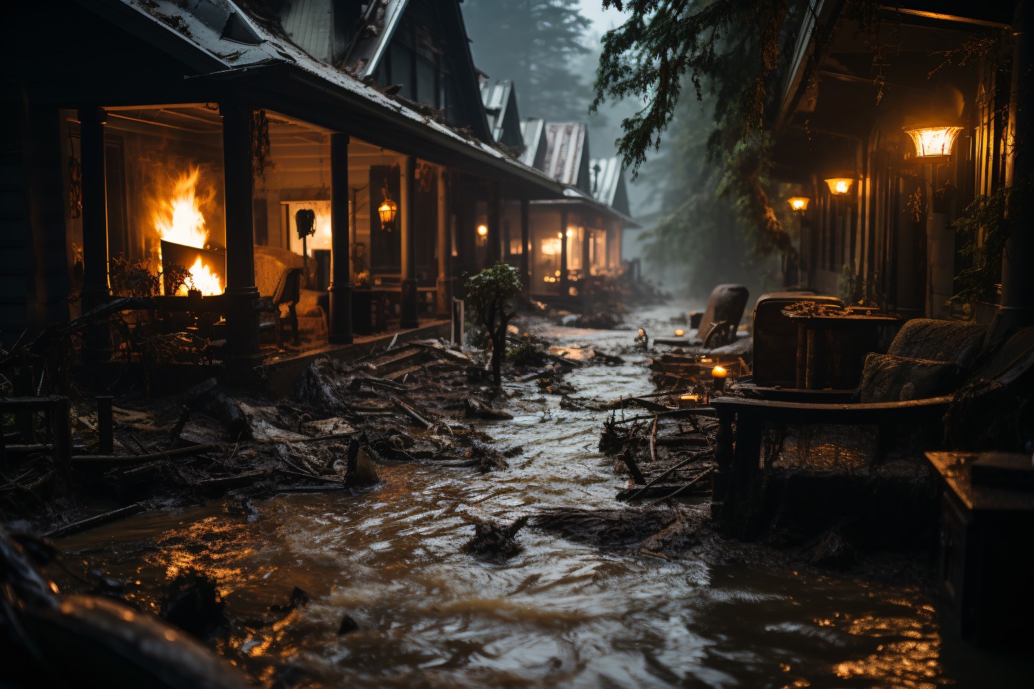 Extreme Weather Conditions Flood, Some Houses Destroyed 11