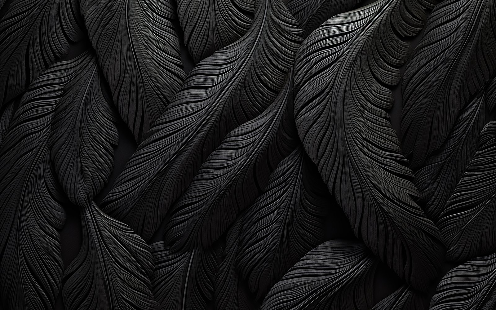 Premium black feathers pattern_black feathers pattern_black feathers art