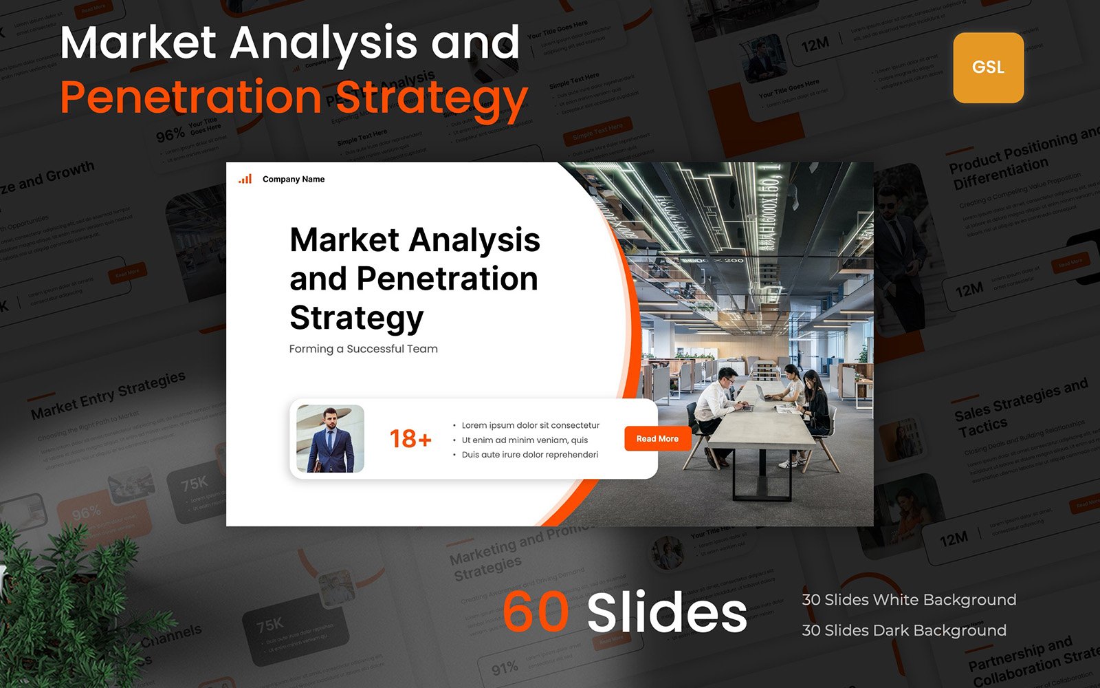 Market Analysis and Penetration Strategy Google Slides Template