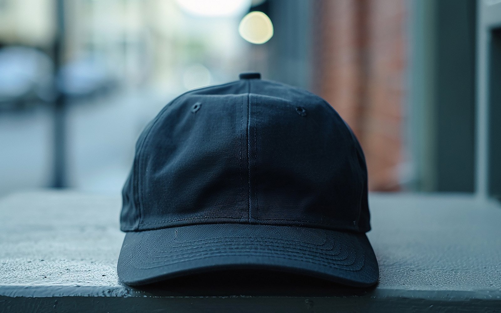 Black cap on the table_blank cap on table_blank cap