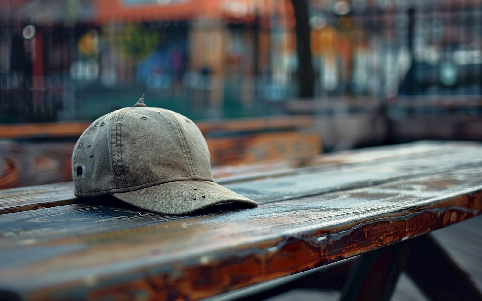 Desert cap on the table_blank cap on table_blank cap mockup_blank desert cap_desert sports cap