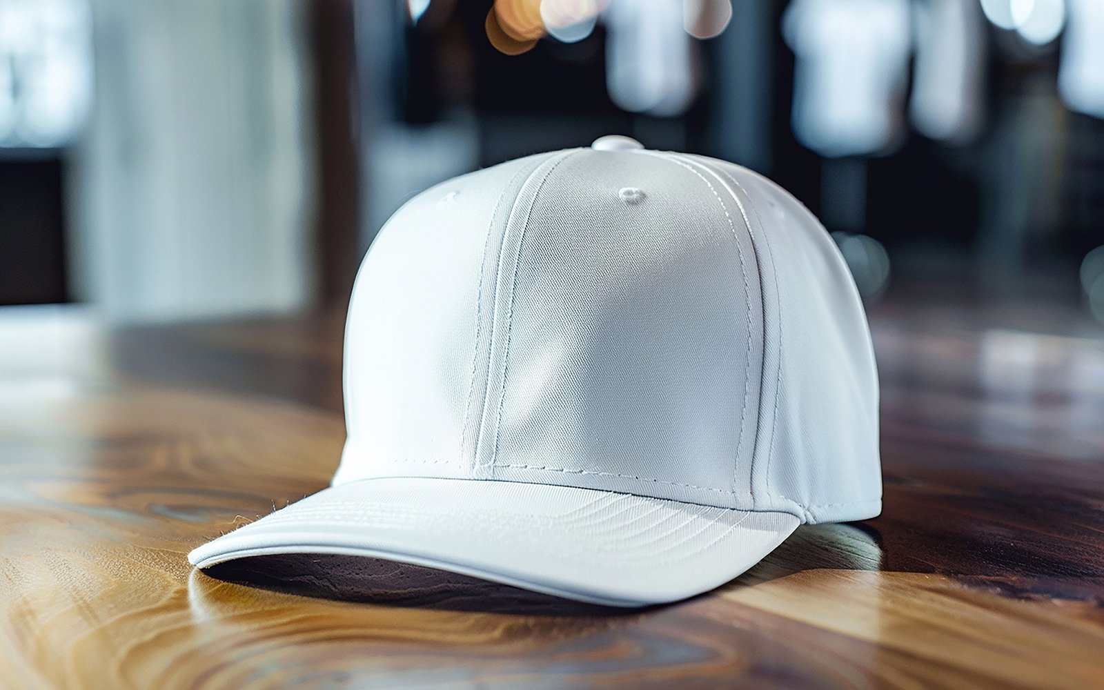 White cap on the table_blank cap on table_blank cap mockup_blank baseball cap