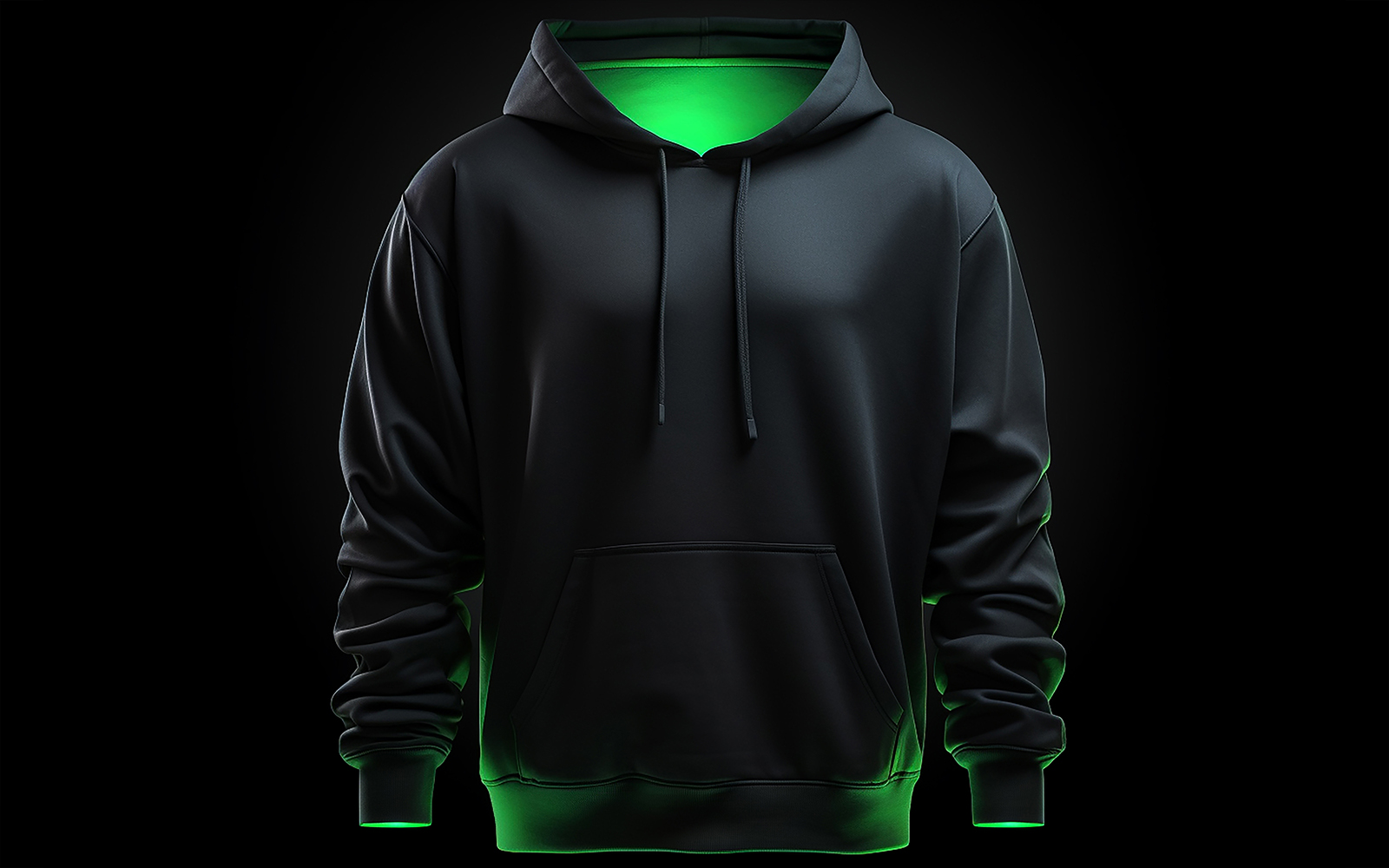 Men's blank hoodie mockup_blank hoodie mockup with neon action