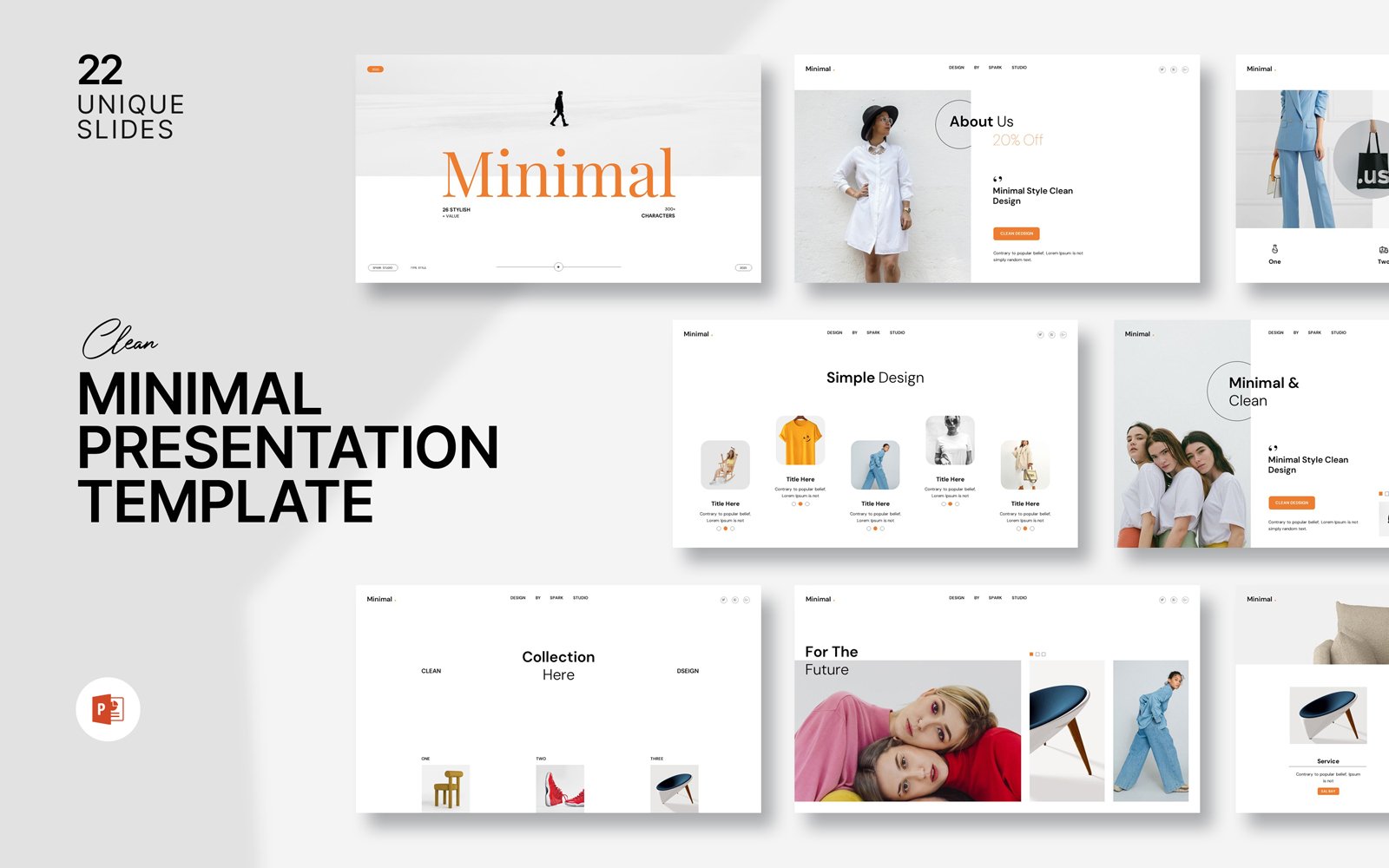 Minimal PowerPoint Template Design