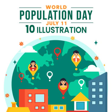 Population Day Illustrations Templates 415220