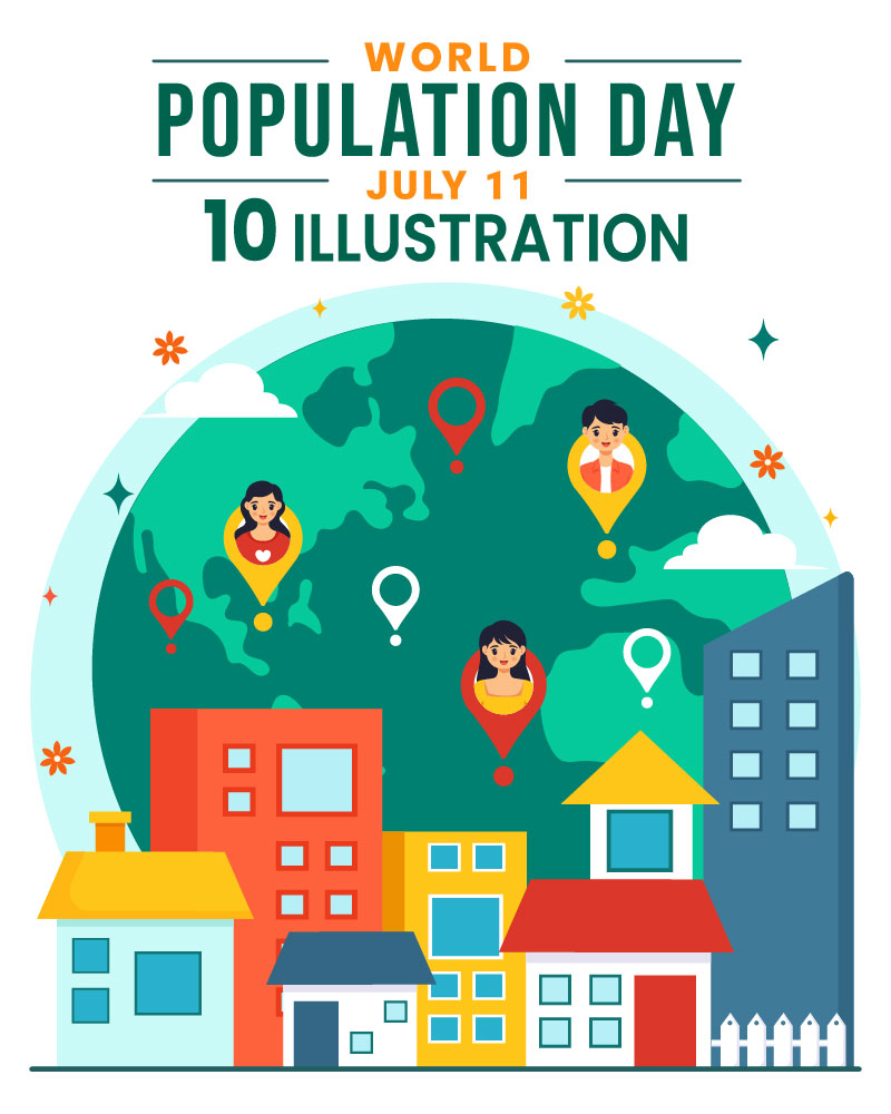 10 World Population Day Illustration