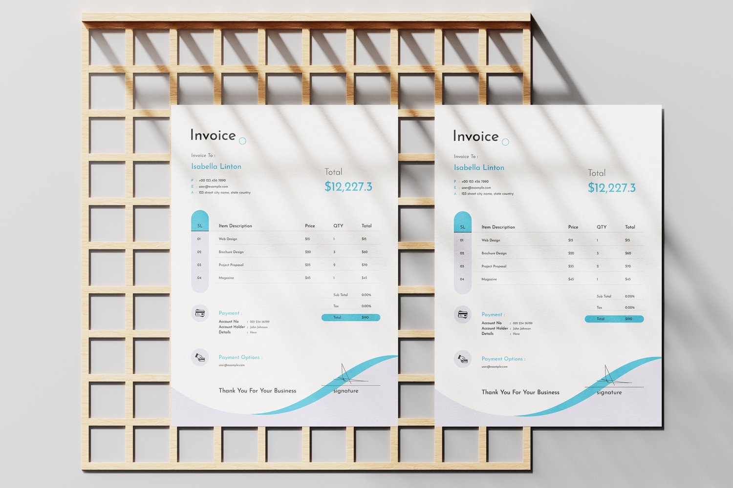 Modern - Invoice Template 01