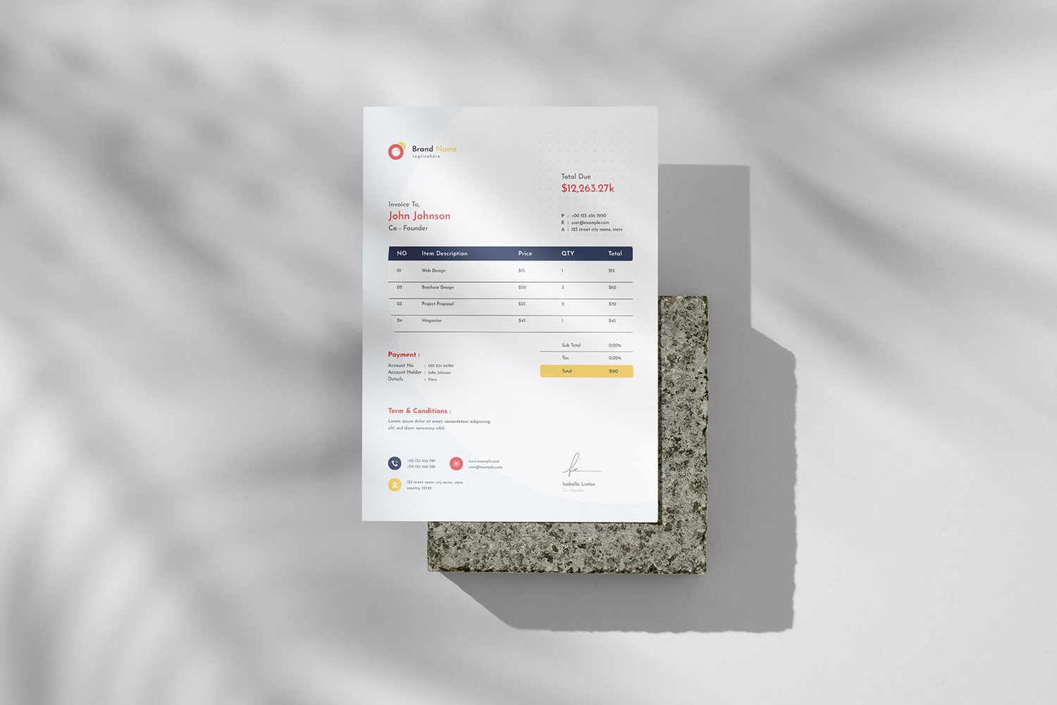 Clean - Invoice Template 01
