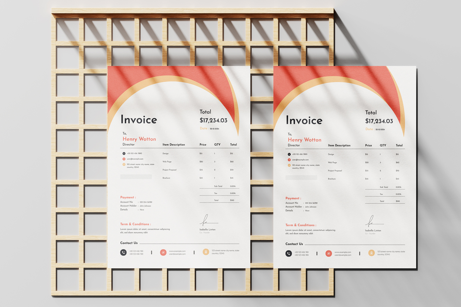 Clean - Invoice Template 02