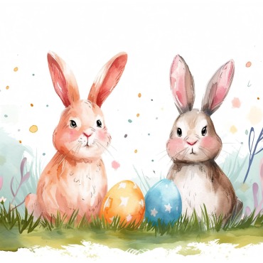 Bunny Giant Illustrations Templates 415234