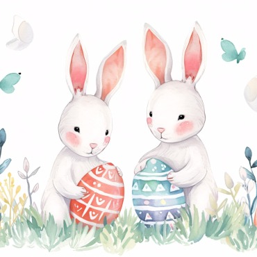 Bunny Giant Illustrations Templates 415235