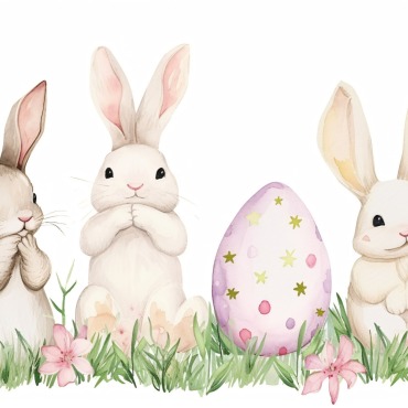 Bunny Giant Illustrations Templates 415237