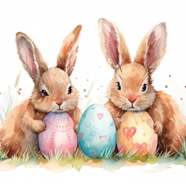 Bunny Giant Illustrations Templates 415243