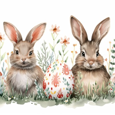 Bunny Giant Illustrations Templates 415246