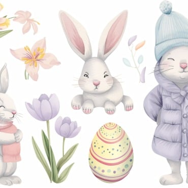 Bunny Giant Illustrations Templates 415262