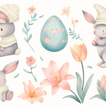 Bunny Giant Illustrations Templates 415270