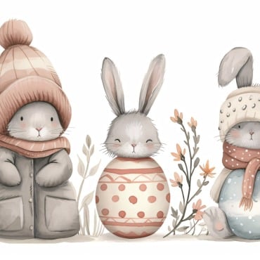 Bunny Giant Illustrations Templates 415272