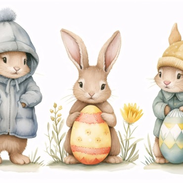 Bunny Giant Illustrations Templates 415278