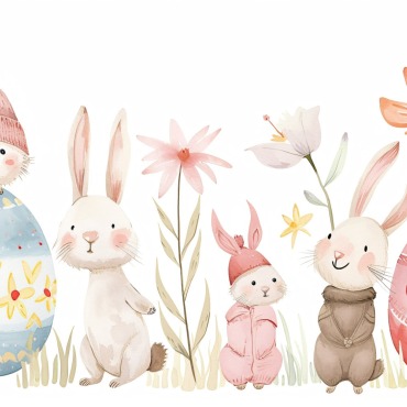 Bunny Giant Illustrations Templates 415287