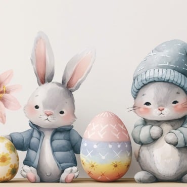 Bunny Giant Illustrations Templates 415293