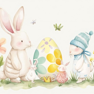 Bunny Giant Illustrations Templates 415297