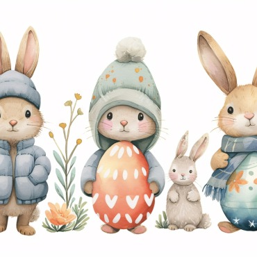 Bunny Giant Illustrations Templates 415300