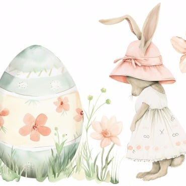 Bunny Giant Illustrations Templates 415305