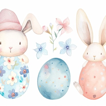 Bunny Giant Illustrations Templates 415311