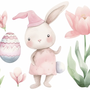 Bunny Giant Illustrations Templates 415313