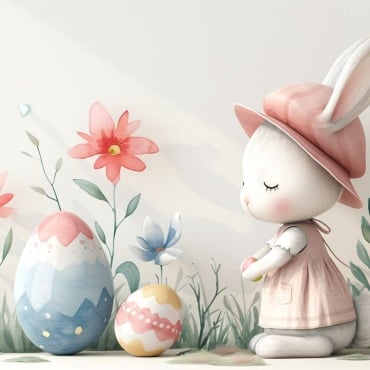 Bunny Giant Illustrations Templates 415319