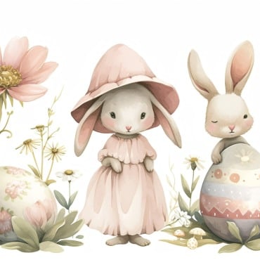 Bunny Giant Illustrations Templates 415323