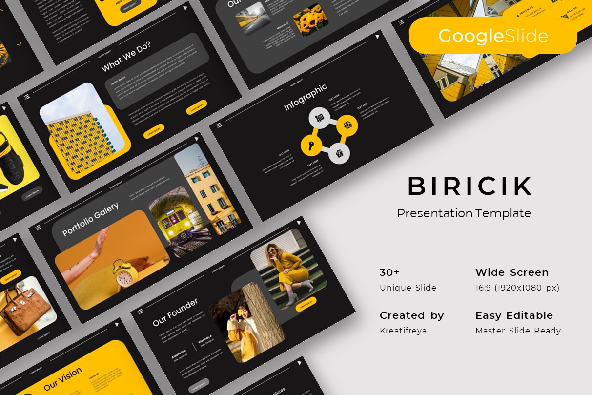 Biricik - Business Google Slide Template