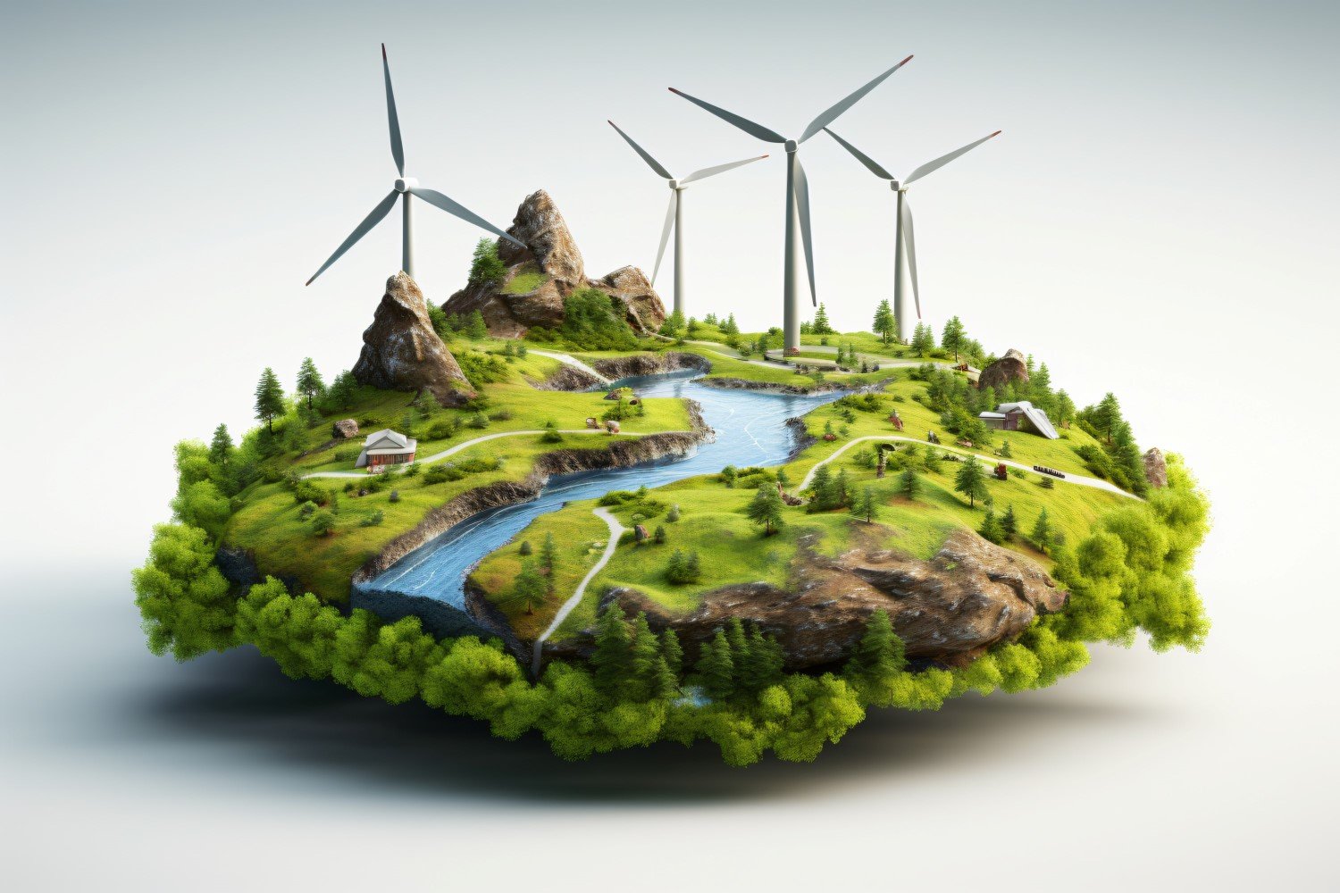 Windmill Green Energy Sustainable Industry 3