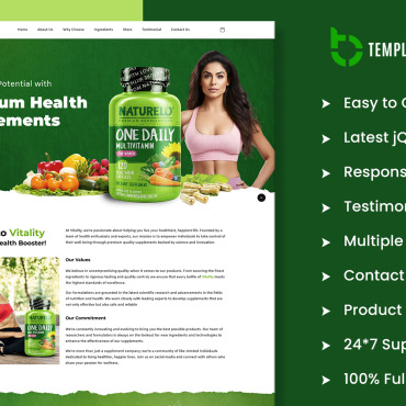 Vitamins Supplements Shopify Themes 415581