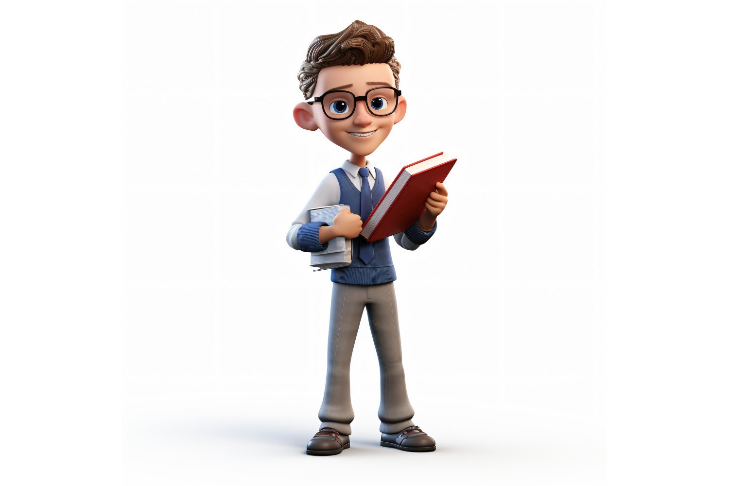 3D Character Child Boy Teacher with relevant environment 1