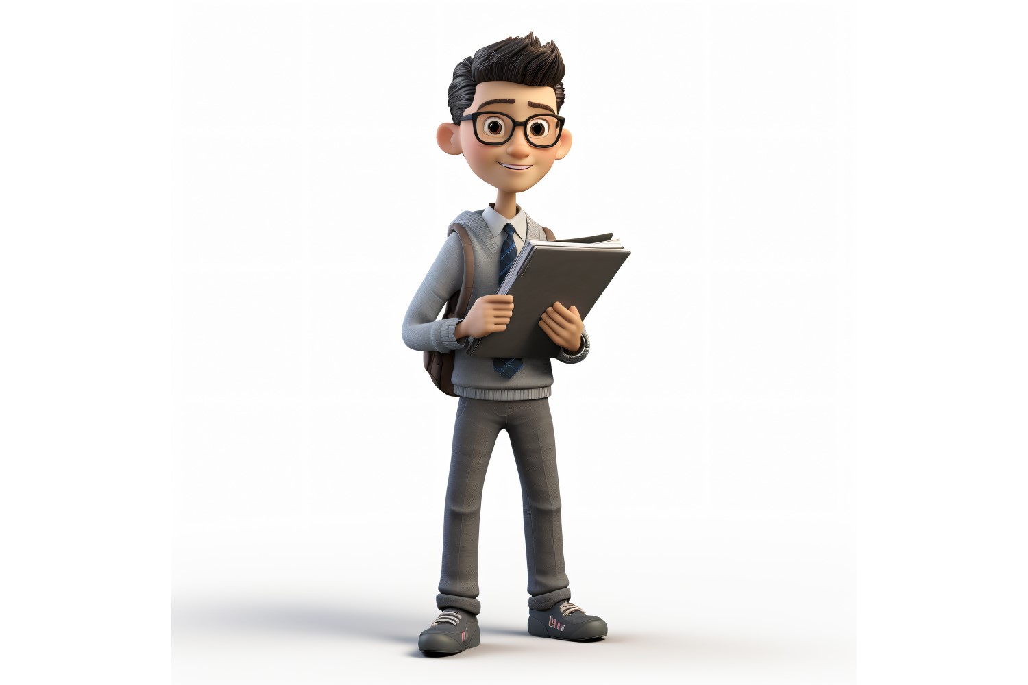3D Character Child Boy Teacher with relevant environment 2