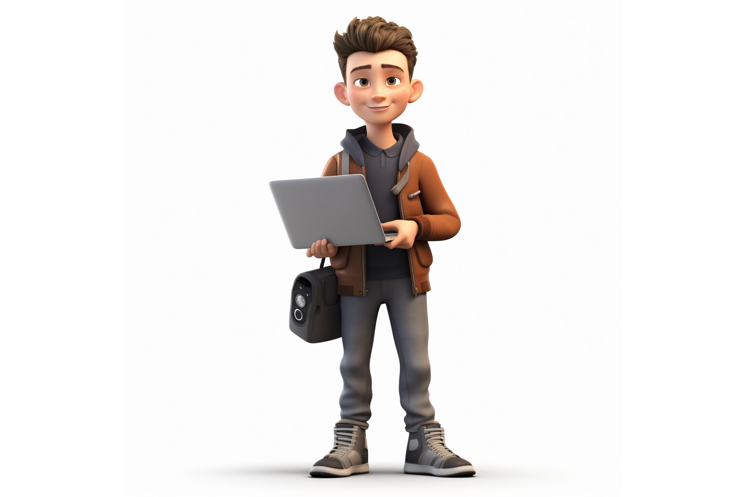 3D Character Boy Software Developer relevant environment 4