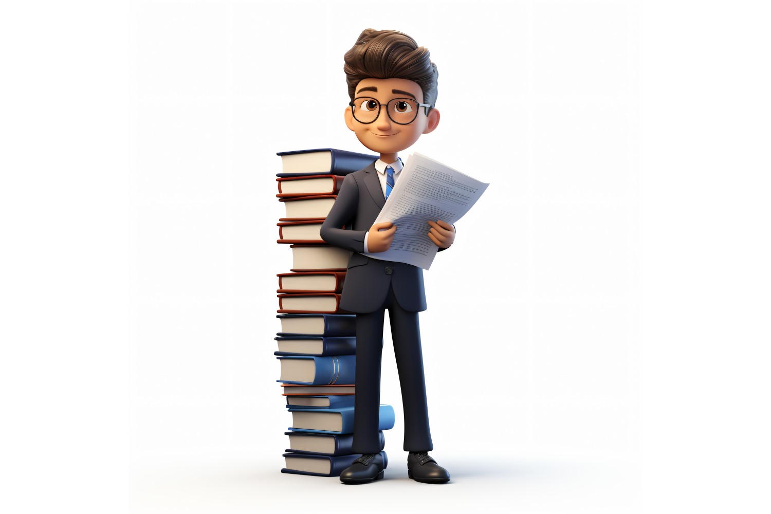 3D Character Child Boy Lawyer with relevant environment 1