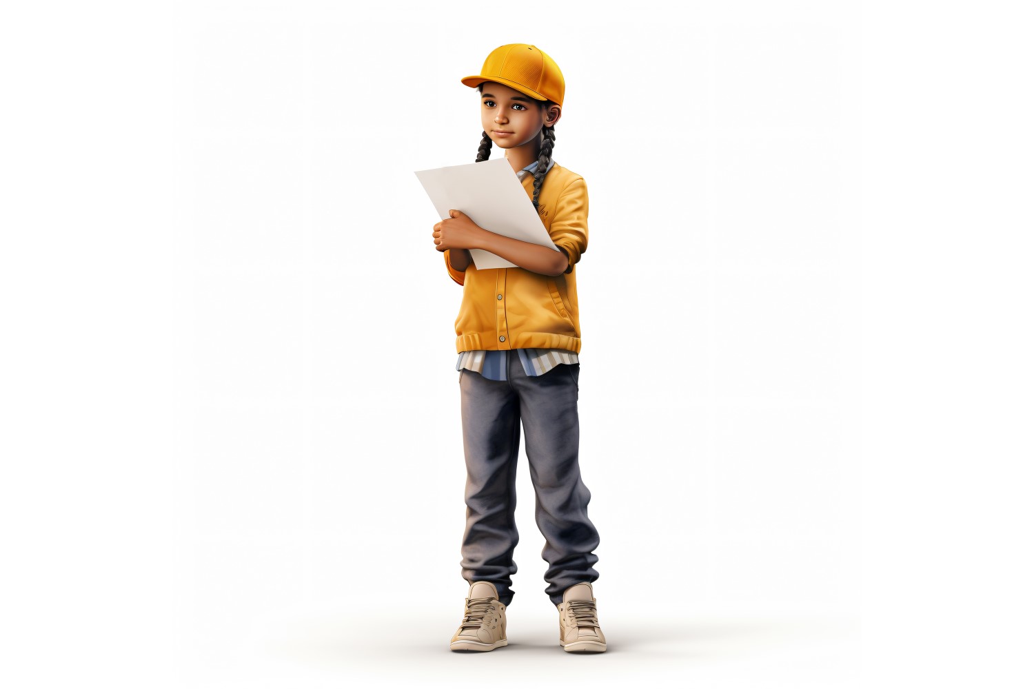 3D Character Boy Delivery Person with relevant environment 1