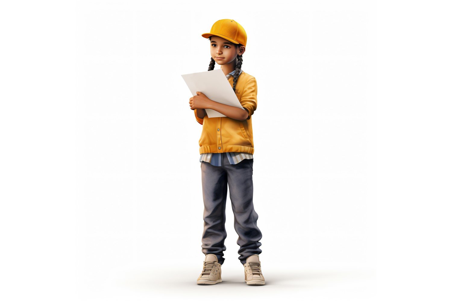 3D Character Boy Delivery Person with relevant environment 1