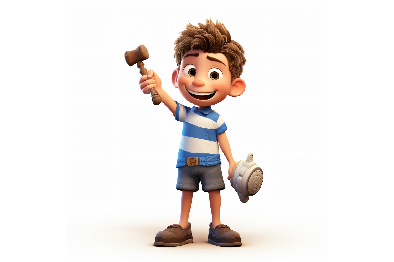 3D pixar Character Child Boy with relevant environment 2