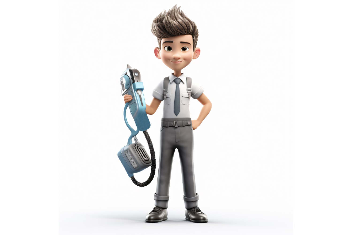 3D pixar Character Child Boy with relevant environment 7