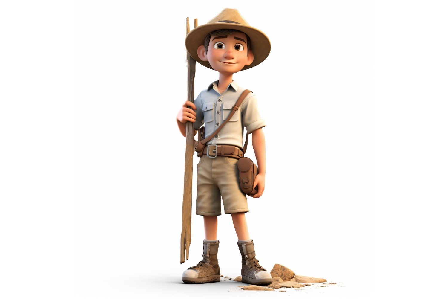 3D pixar Character Child Boy with relevant environment 11