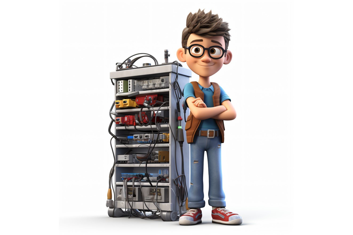 3D pixar Character Child Boy with relevant environment 13