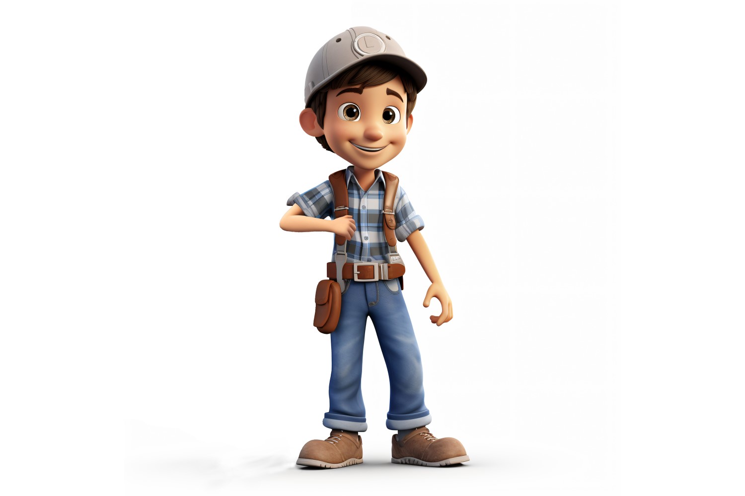 3D pixar Character Child Boy with relevant environment 17